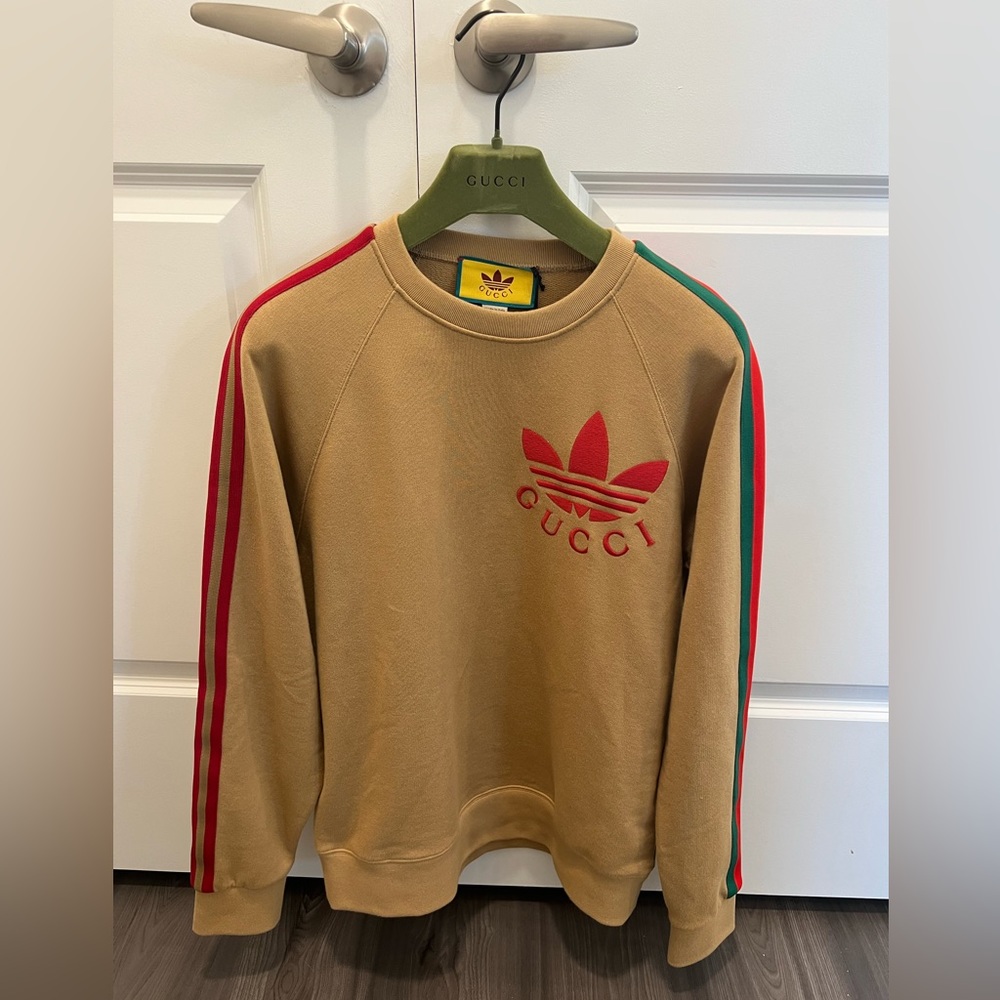 Rare SOLD OUT Gucci X Adidas Mens crewneck jersey sweatshirt